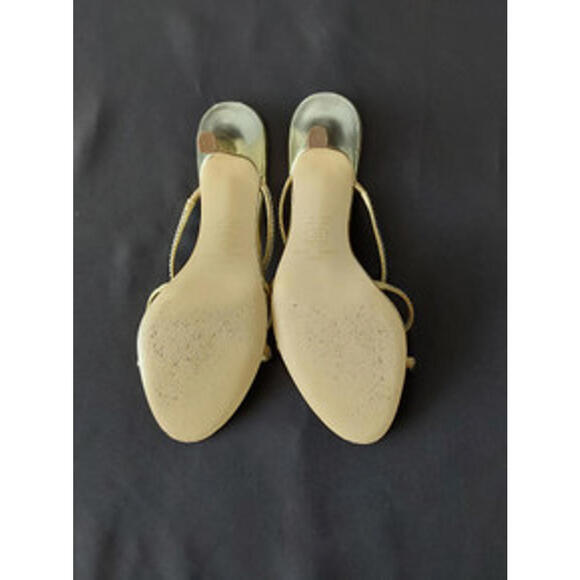 The Touch of Nina Gold Rhinestone Slip-On Heels – Women’s Size 10M - Picture 4 of 9